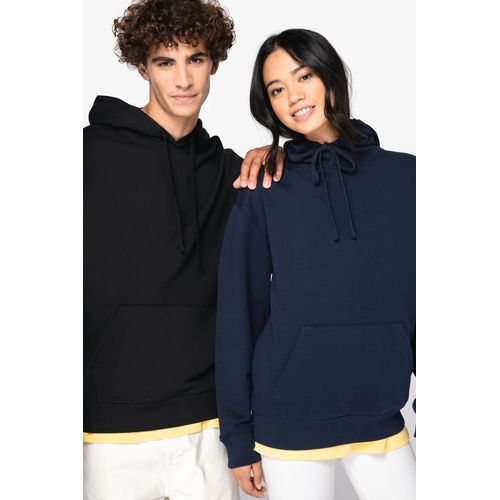 SUDADERA ECORRESPONSABLE CON CAPUCHA Y HOMBROS CAÍDOS FRENCH TERRY UNISEX