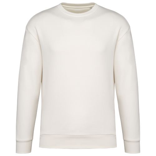 Sweat-shirt écoresponsable à col rond à épaules tombantes molleton gratté unisexe