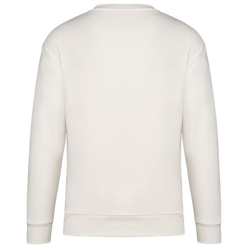 Sweat-shirt écoresponsable à col rond à épaules tombantes molleton gratté unisexe