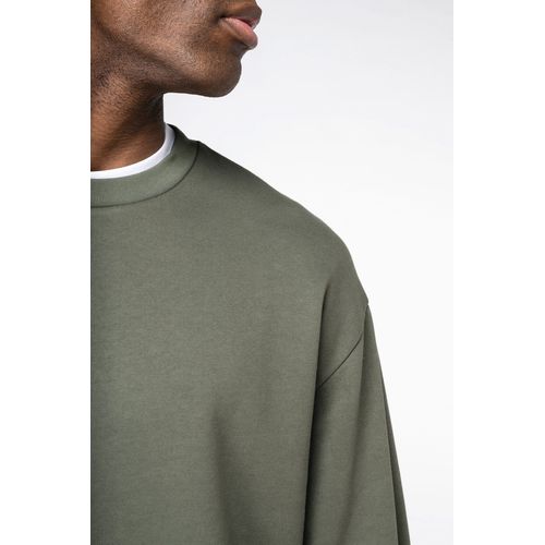 Sweat-shirt écoresponsable à col rond à épaules tombantes molleton gratté unisexe - 7