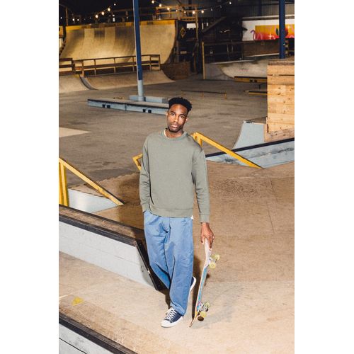 Sweat-shirt écoresponsable à col rond à épaules tombantes molleton gratté unisexe - 5