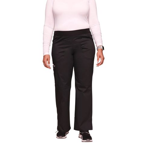 Pantalon cargo à taille moyenne à enfiler femme - 1