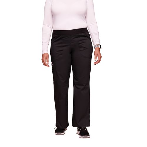 Pantalon cargo à taille moyenne à enfiler femme - 2