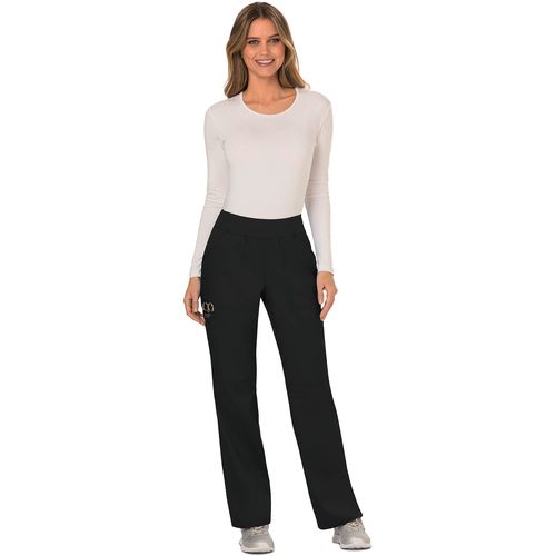 Pantalon cargo à taille moyenne à enfiler femme thumbnail 4
