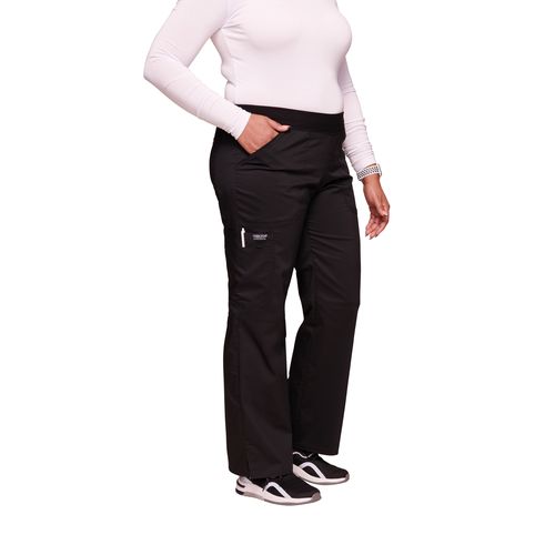 Pantalon cargo à taille moyenne à enfiler femme thumbnail 6