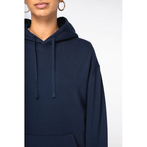 Sweat-shirt écoresponsable à capuche à épaules tombantes molleton gratté unisexe thumbnail 4
