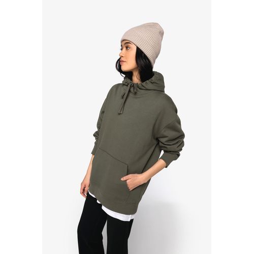 Sweat-shirt écoresponsable à capuche à épaules tombantes molleton gratté unisexe thumbnail 10