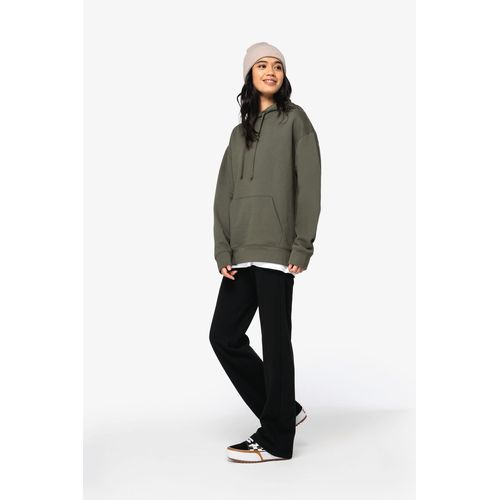 Sweat-shirt écoresponsable à capuche à épaules tombantes molleton gratté unisexe thumbnail 8
