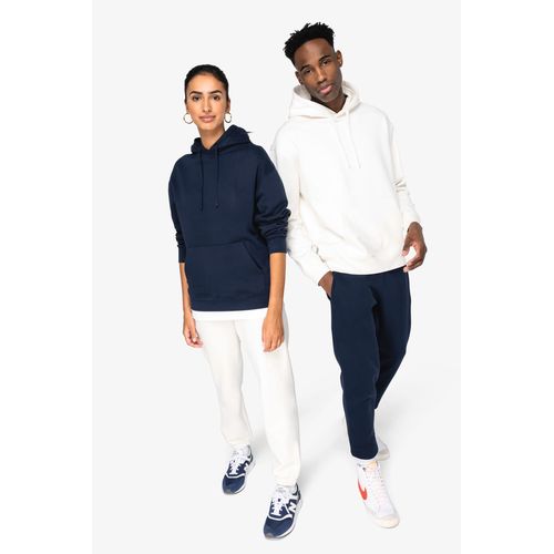 Sweat-shirt écoresponsable à capuche à épaules tombantes molleton gratté unisexe - 2