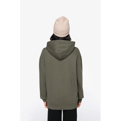 Sweat-shirt écoresponsable à capuche à épaules tombantes molleton gratté unisexe - 13