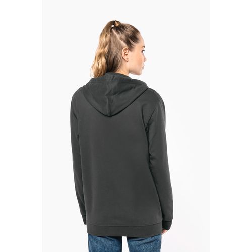 Sweat-shirt recyclé zippé à capuche unisexe - 8