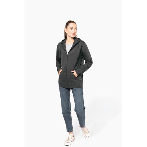 Sweat-shirt recyclé zippé à capuche unisexe - 10