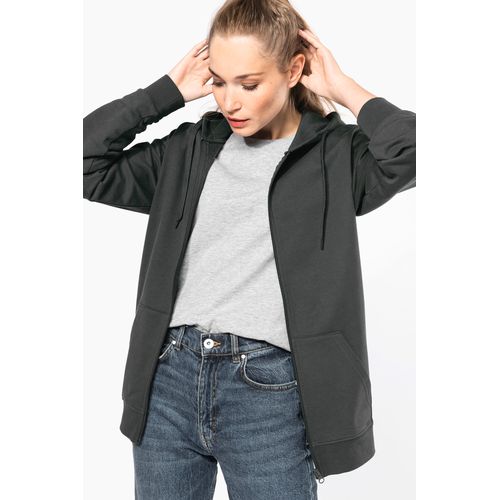 Sweat-shirt recyclé zippé à capuche unisexe - 9