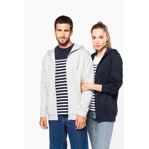Sweat-shirt recyclé zippé à capuche unisexe - 12