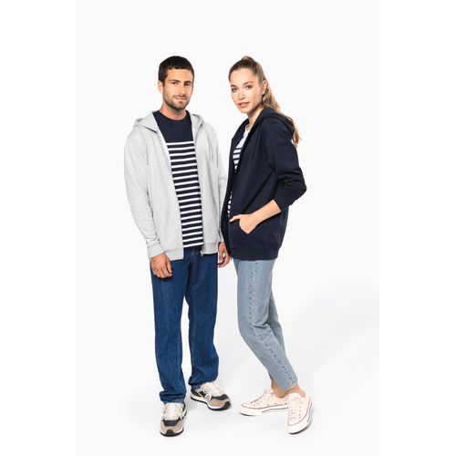 Sweat-shirt recyclé zippé à capuche unisexe - 14