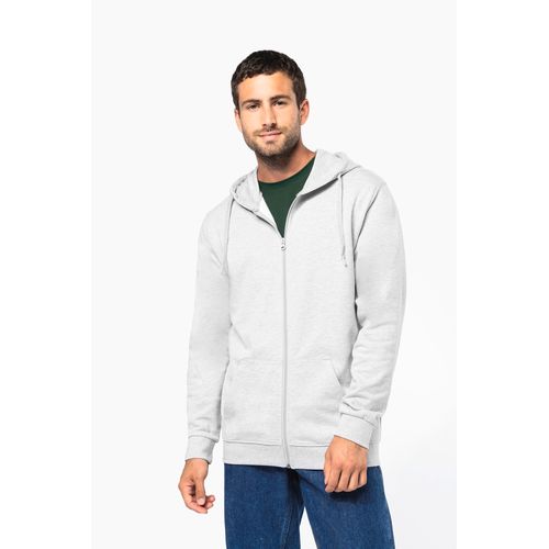 Sweat-shirt recyclé zippé à capuche unisexe - 2