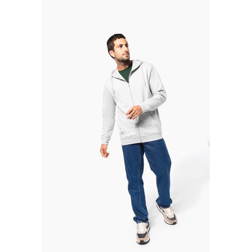Sweat-shirt recyclé zippé à capuche unisexe - 6