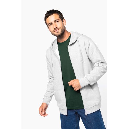 Sweat-shirt recyclé zippé à capuche unisexe - 4