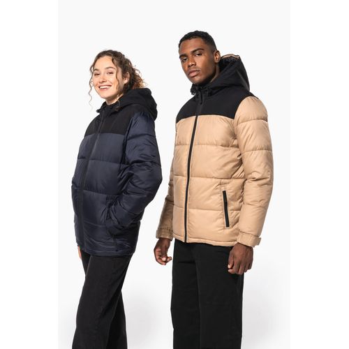 Parka matelassée à capuche bi-ton unisexe - 20