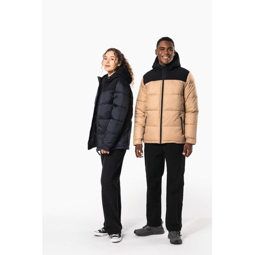 Parka matelassée à capuche bi-ton unisexe - 22