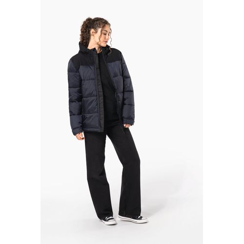Parka matelassée à capuche bi-ton unisexe - 12