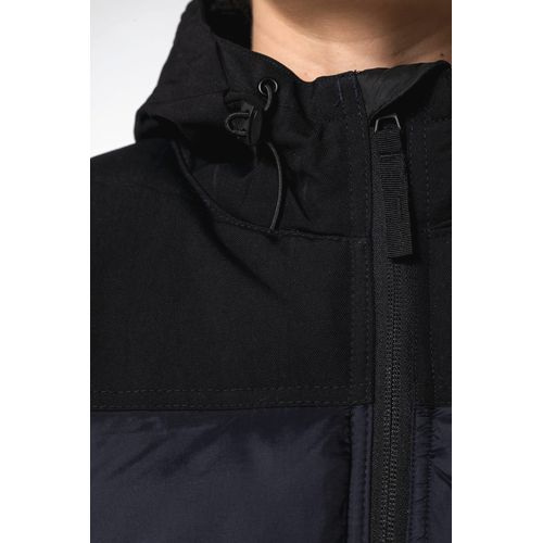 Parka matelassée à capuche bi-ton unisexe - 15