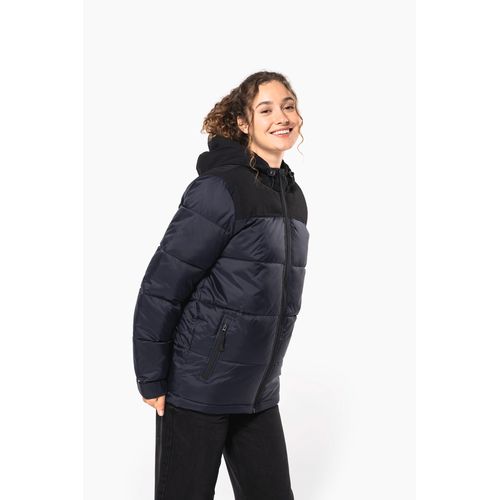 Parka matelassée à capuche bi-ton unisexe - 11