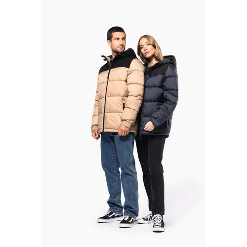 Parka matelassée à capuche bi-ton unisexe - 12