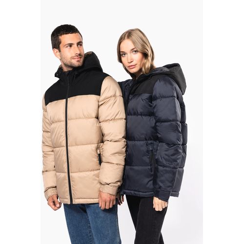 Parka matelassée à capuche bi-ton unisexe - 10