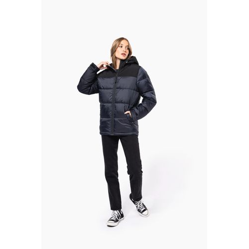 Parka matelassée à capuche bi-ton unisexe - 9