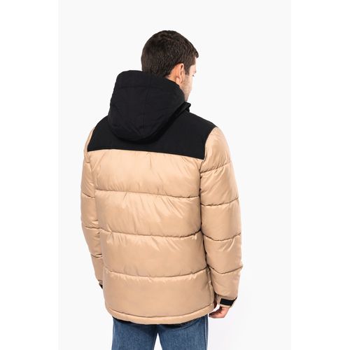 Parka matelassée à capuche bi-ton unisexe - 3
