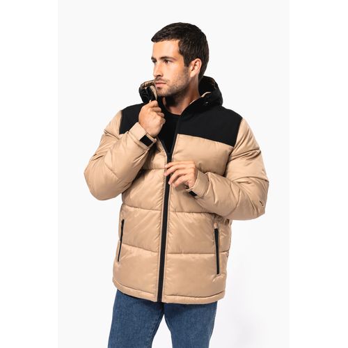 Parka matelassée à capuche bi-ton unisexe - 2