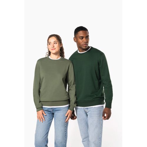 Sweat-shirt recyclé col rond unisexe - 1