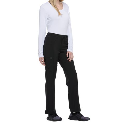 Pantalon à taille mi-haute avec cordon de serrage pour femme - 5