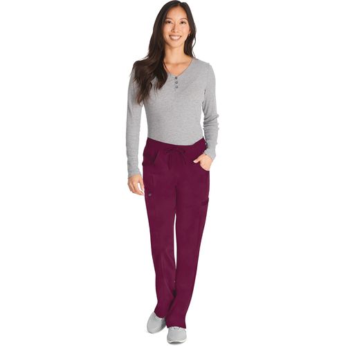 Pantalon à taille mi-haute avec cordon de serrage pour femme