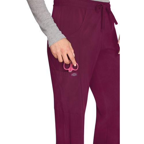 Pantalon à taille mi-haute avec cordon de serrage pour femme