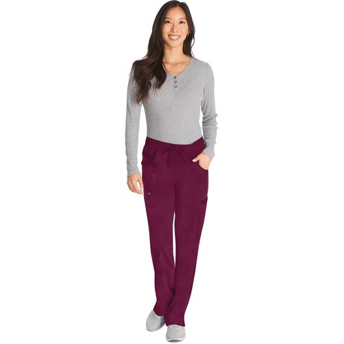 Pantalon à taille mi-haute avec cordon de serrage pour femme - 1
