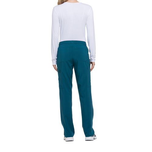 Pantalon à taille mi-haute avec cordon de serrage pour femme