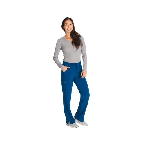 Pantalon à taille mi-haute avec cordon de serrage pour femme - 3