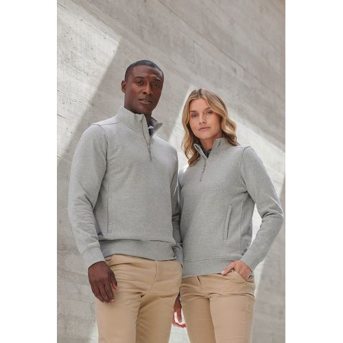 Sweat-shirt col zippé unisexe thumbnail 4