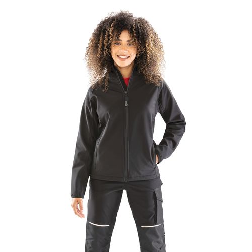 Veste softshell recyclée 3 couches à capuche femme - 1