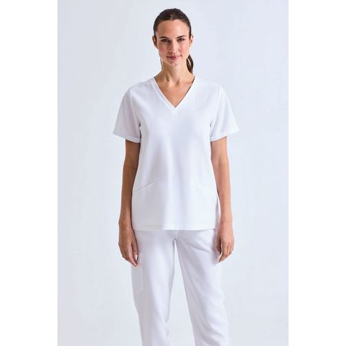 Tunique stretch manches courtes femme - 1