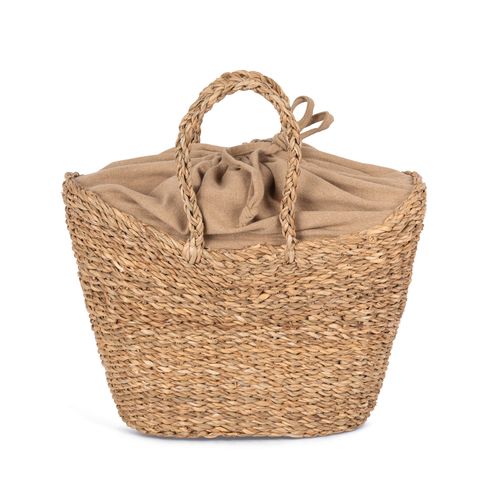 Sac panier demi-lune en jonc de mer - 1