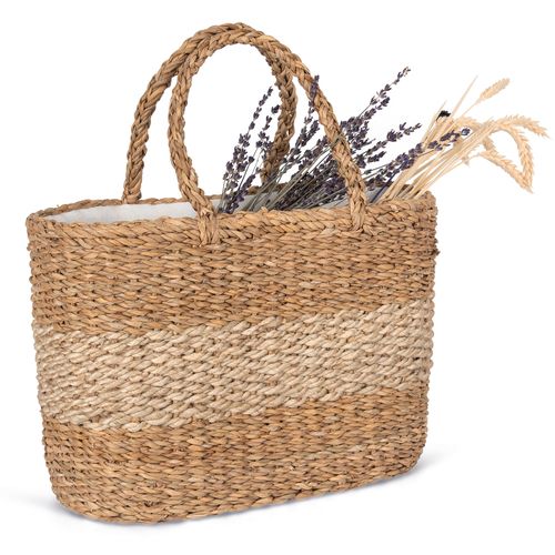Sac panier en jute et jonc de mer - 3
