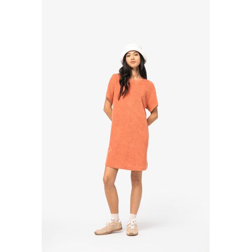 Robe t-shirt écoresponsable en éponge à épaules tombantes femme - 1