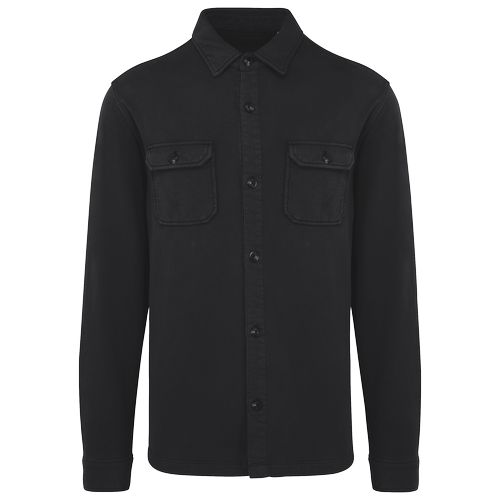 Surchemise écoresponsable délavée en molleton gratté homme - 8