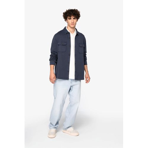 Surchemise écoresponsable délavée en molleton gratté homme - 2