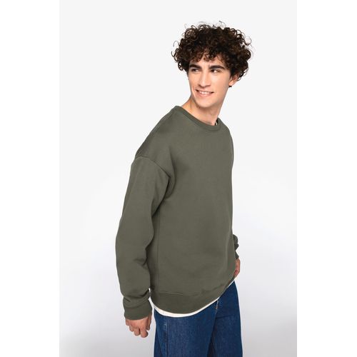Sweat-shirt écoresponsable à col rond oversize unisexe - 3