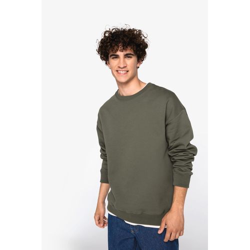 Sweat-shirt écoresponsable à col rond oversize unisexe - 1
