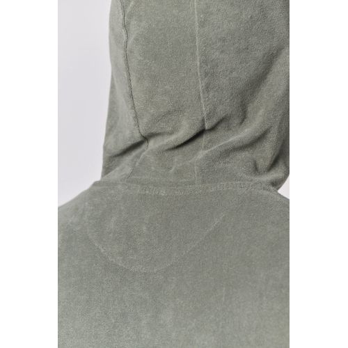 Sweat-shirt écoresponsable en éponge zippé à capuche homme